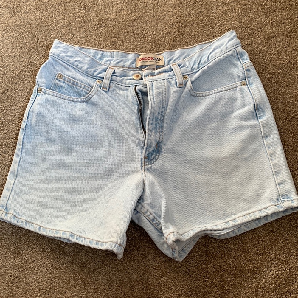 London jeans vintage 90s high waisted shorts denim size 8